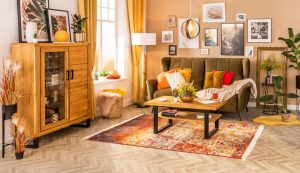 Salony Agata_salon w odcieniach terakoty_1 Terakota – jeden z najmodniejszych odcieni we wnętrzach tego sezonu